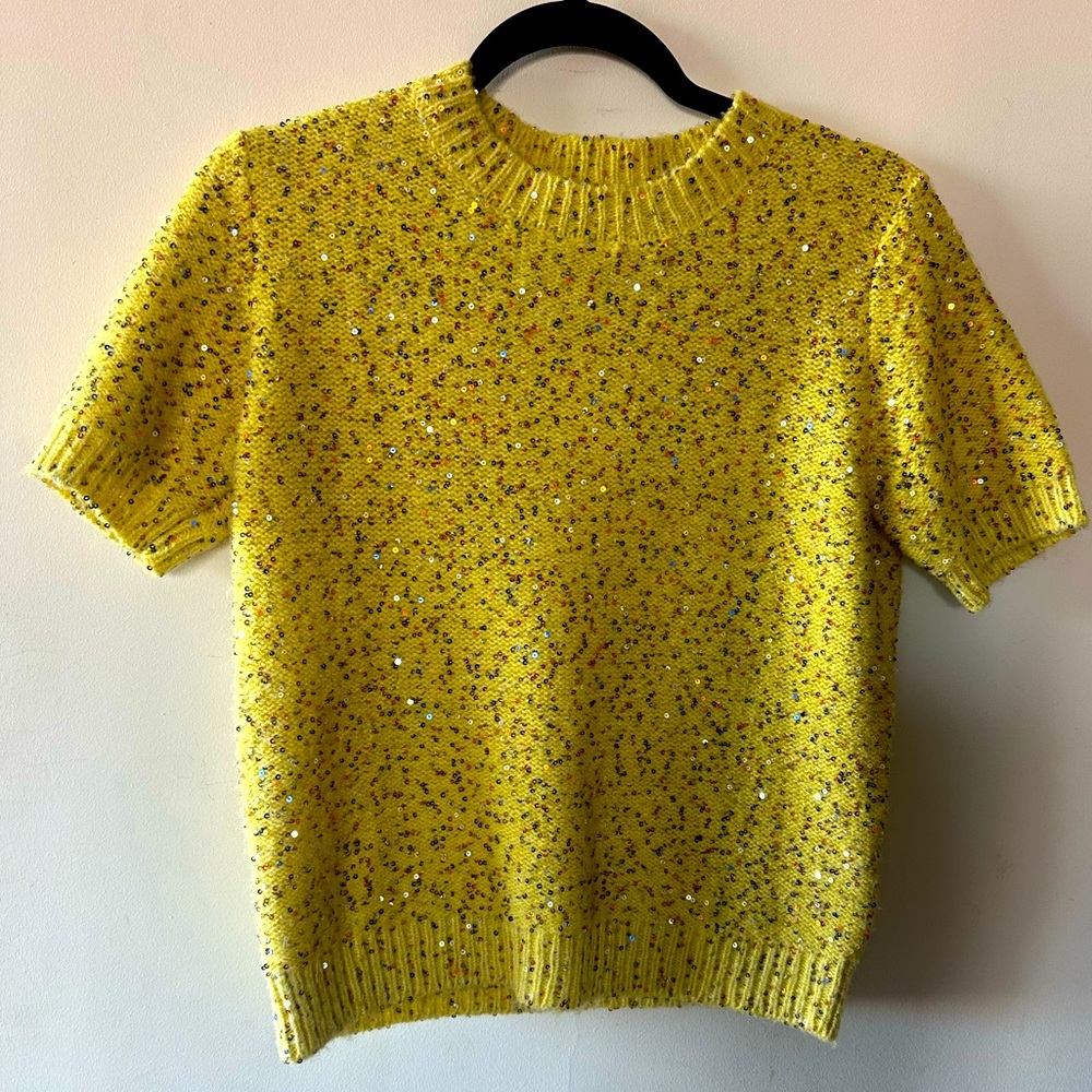 2 Sequin Sweaters/1 price Gold Zara (new w/tags)& Gray a.n.a@ Sizes: S